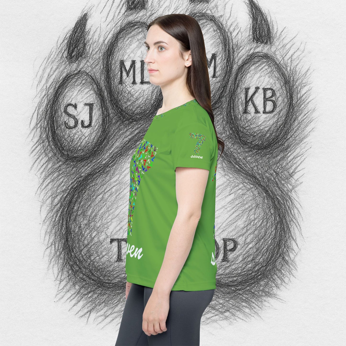 Treetop Fit Women's Sports Jersey with Number 7 II