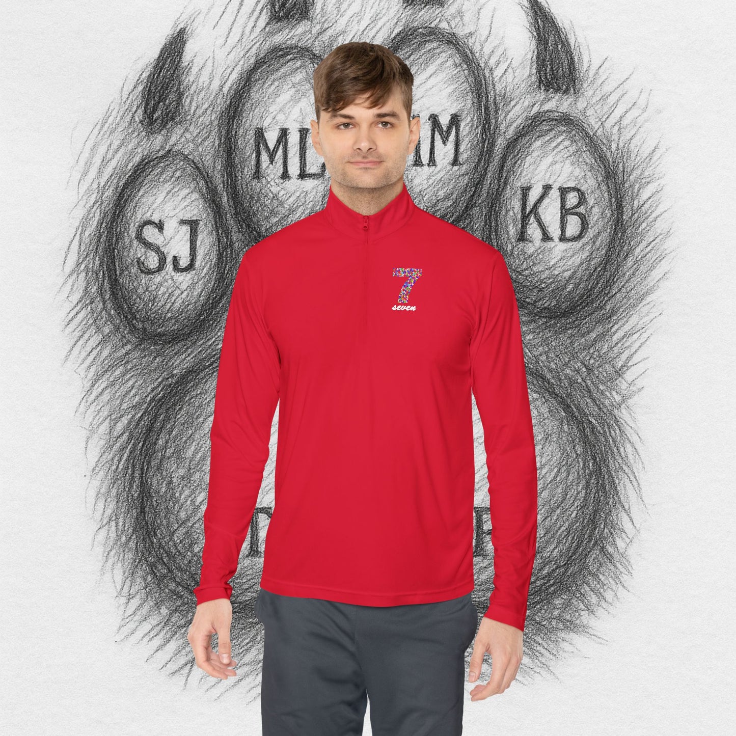 TreeTop Fit Number 7 Unisex Quarter-Zip Pullover