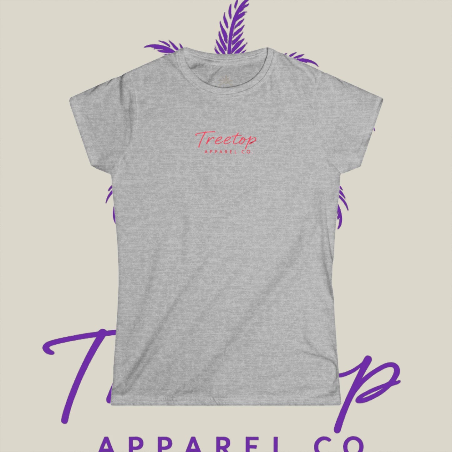 Women's Tee - TreeTop Classic Pink Logo Collection
