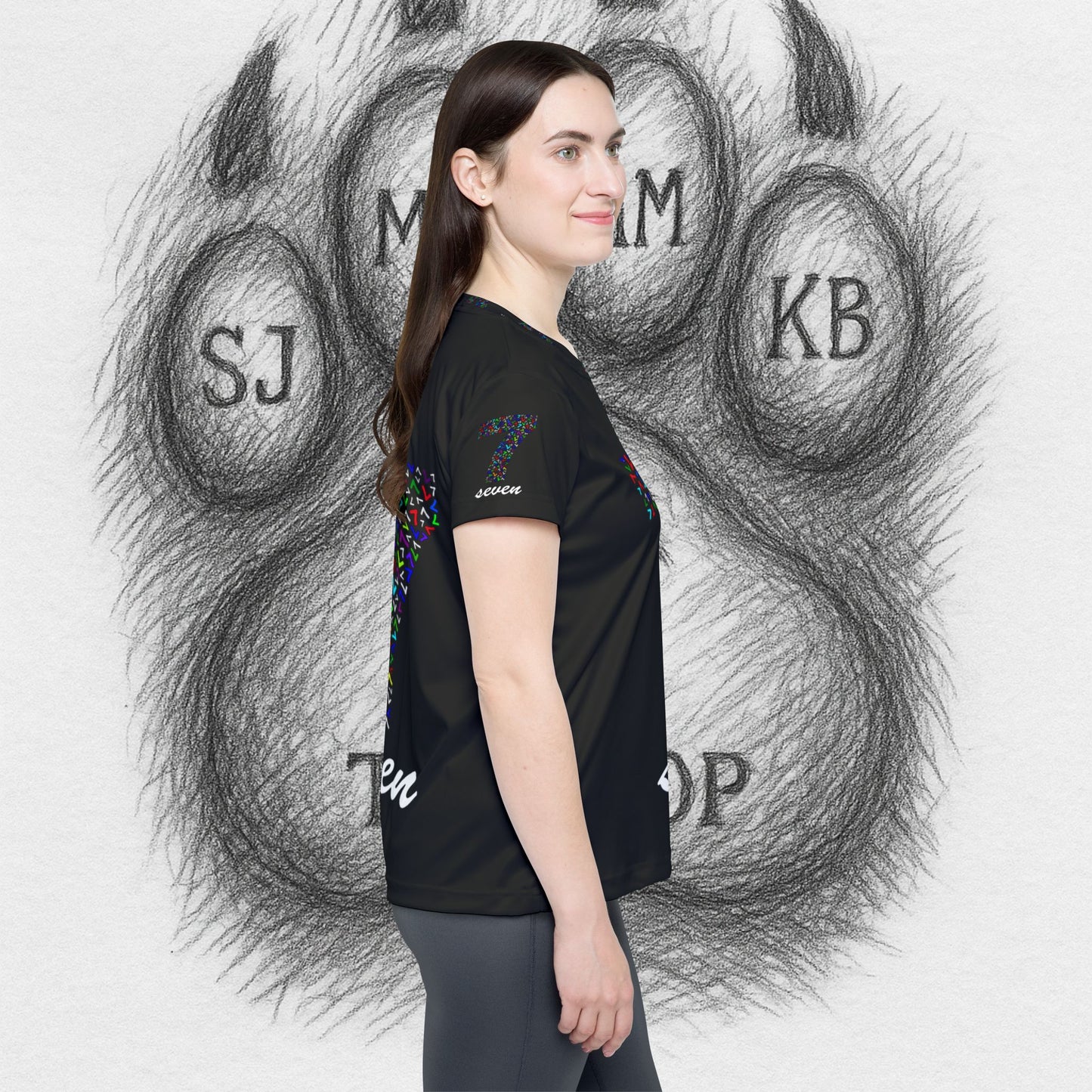 Treetop Fit  Women's Sports Jersey with Number 7