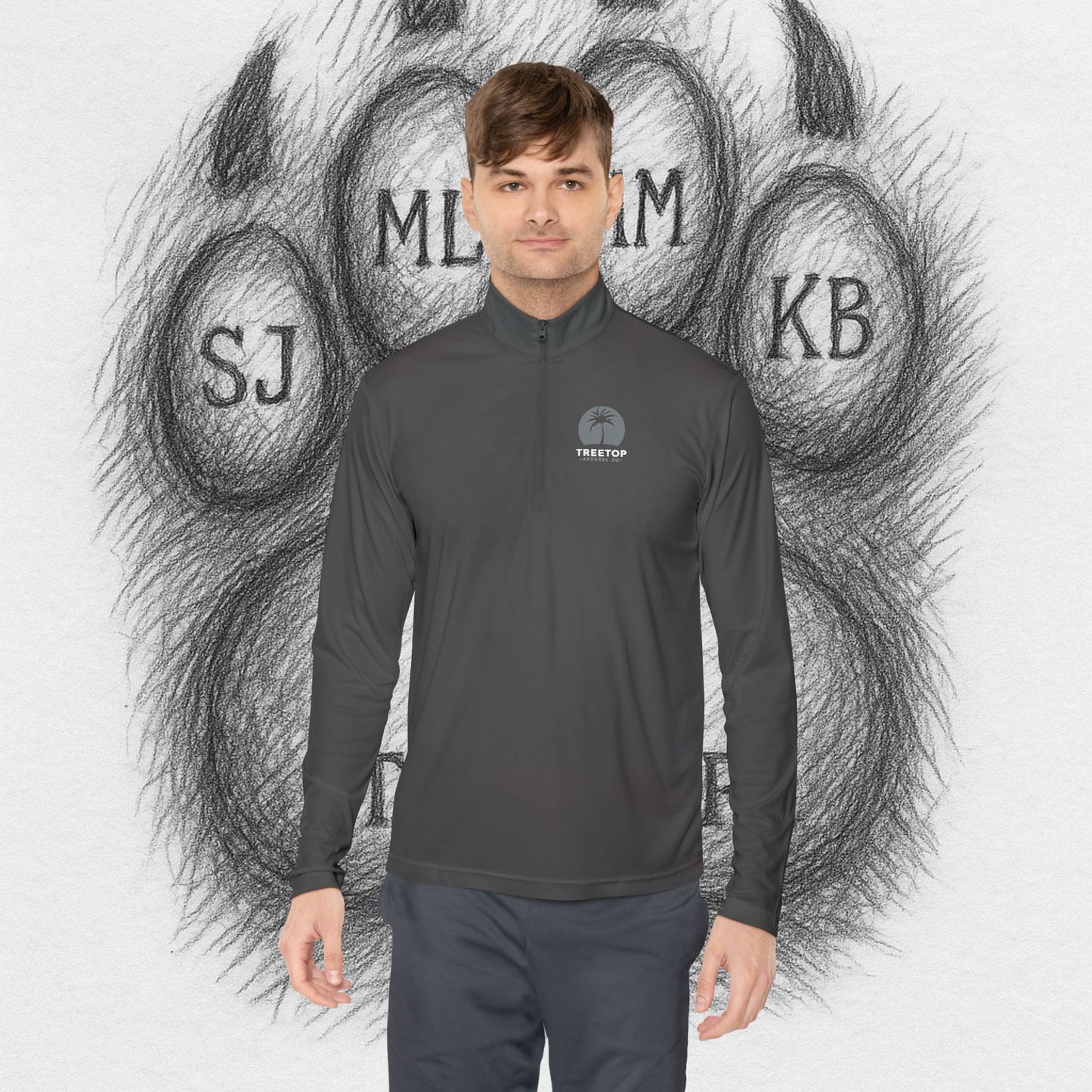 TreeTop Fit Number 7 Unisex Quarter-Zip Pullover II