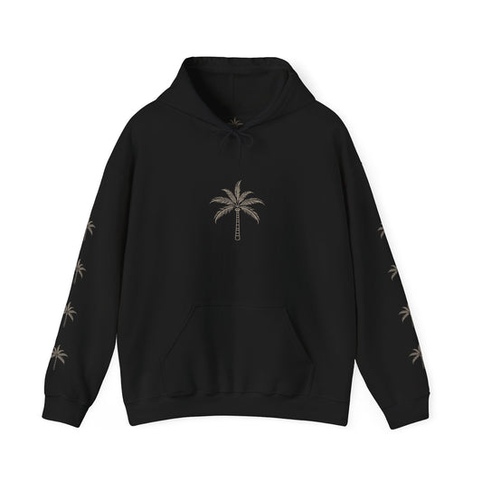 Tropical Palm Hoodie | Unisex Heavy Blend Sweatshirt, Summer Vibes, Beach Apparel, Cozy Casual Wear, Vacation Style, Gift for Travel Lovers