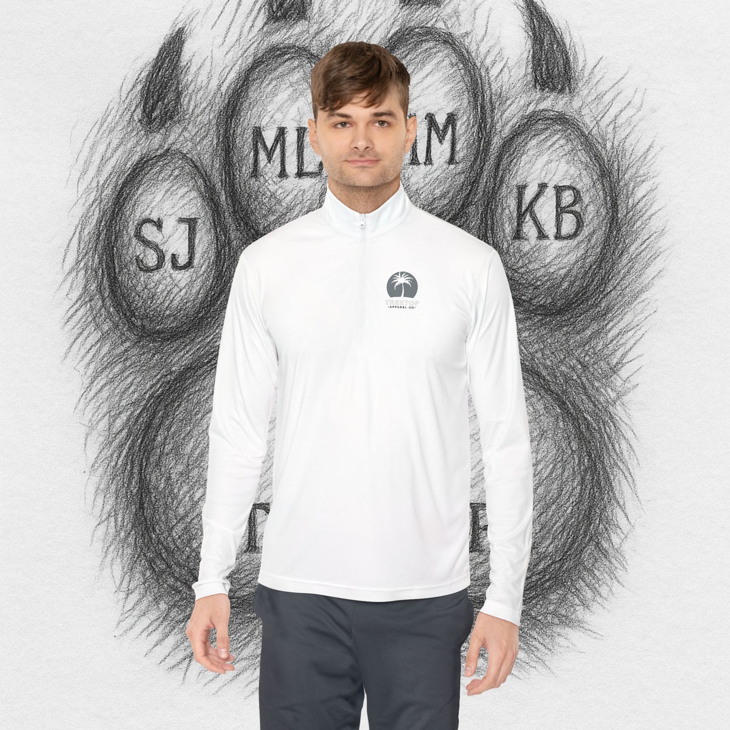 TreeTop Fit Number 7 Unisex Quarter-Zip Pullover II