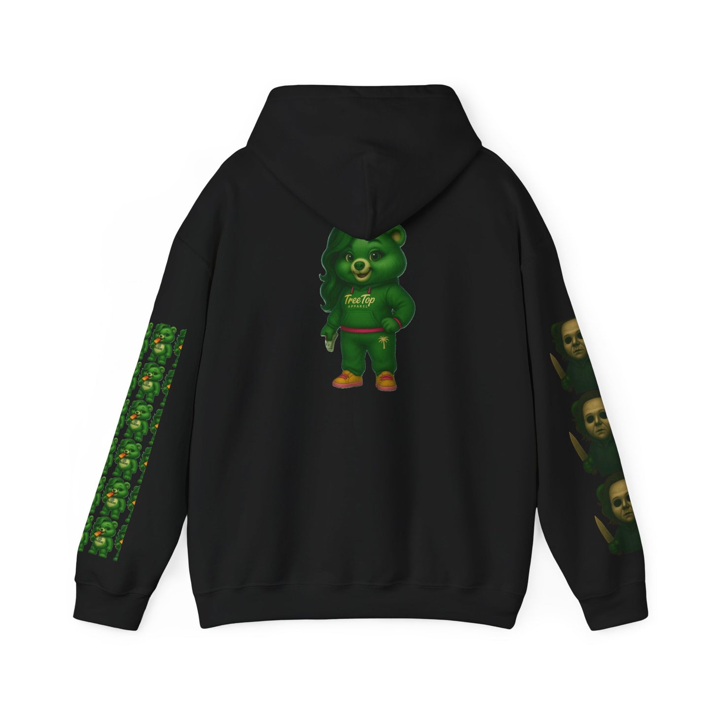 Funktastic Boo Baby Treetop Hoodie, Cozy Casual Wear, Perfect for Autumn Gatherings, Gift for Tree Lovers, Fall Fashion, Streetwear
