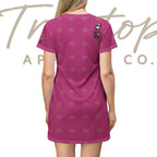 Pink Collection Fun T-Shirt Dress in Pink Only