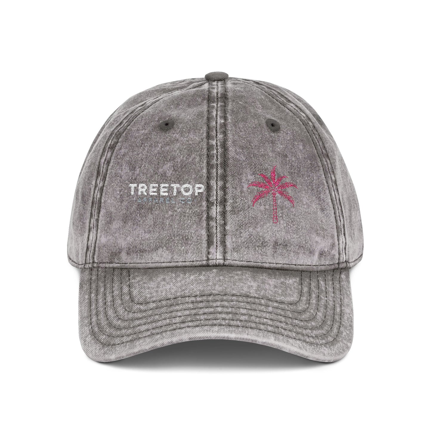 Vintage Embroidered Cap - Retro Treetop Design