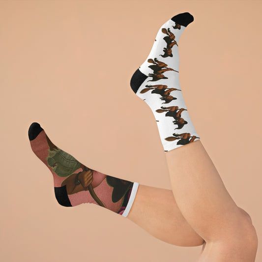 Treetop Halloween socksEco-Friendly Artistic Socks, Unique Gift, Sustainable Fashion, Quirky Socks, Fun Sock Gift for Friends