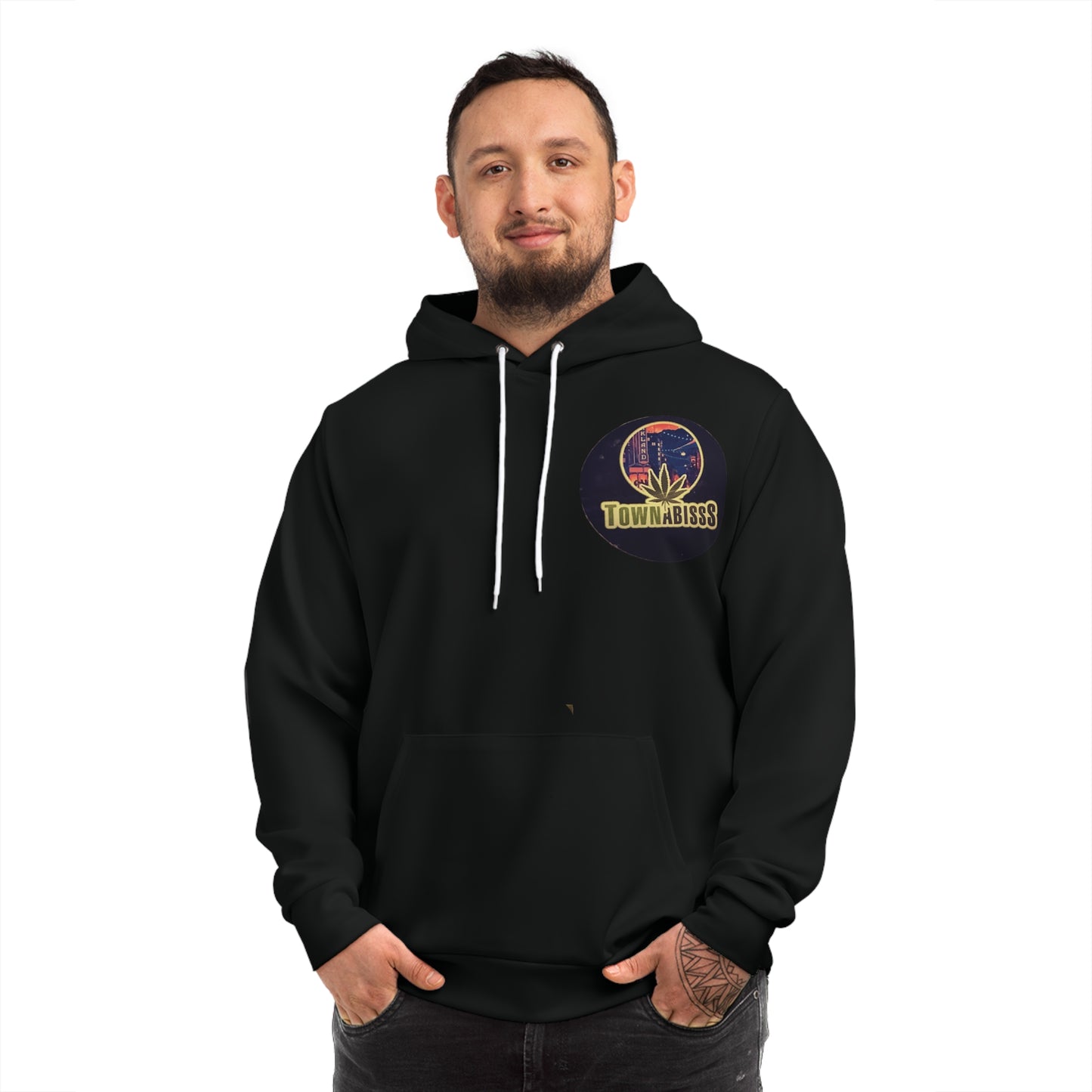 Stylish Retro Town Hoodie, Cannabis Lovers Gift, Urban Streetwear, Cozy Everyday Wear, Perfect for Festivals and Hangouts