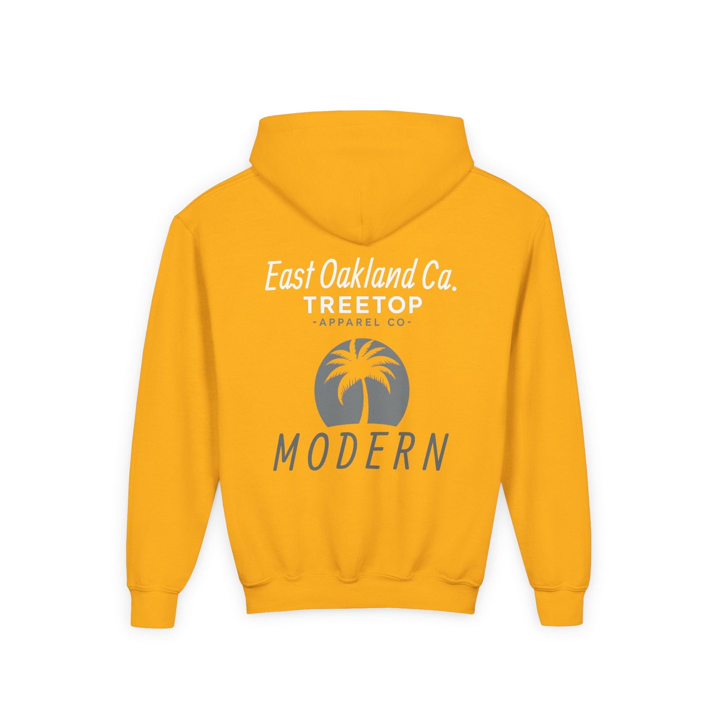 Modern Treetop Hoodie - East Oakland Ca Youth Hooded Sweatshirt