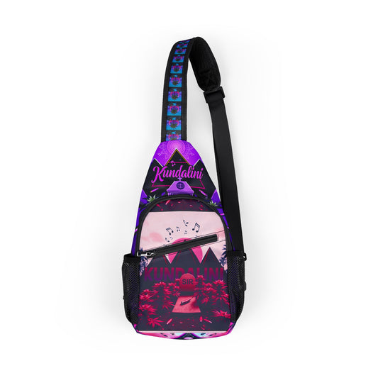 Kundalini Chest Bag, Vibrant Sling Backpack, Music Festival Accessory, Yoga Outing Companion, Boho Style Crossbody