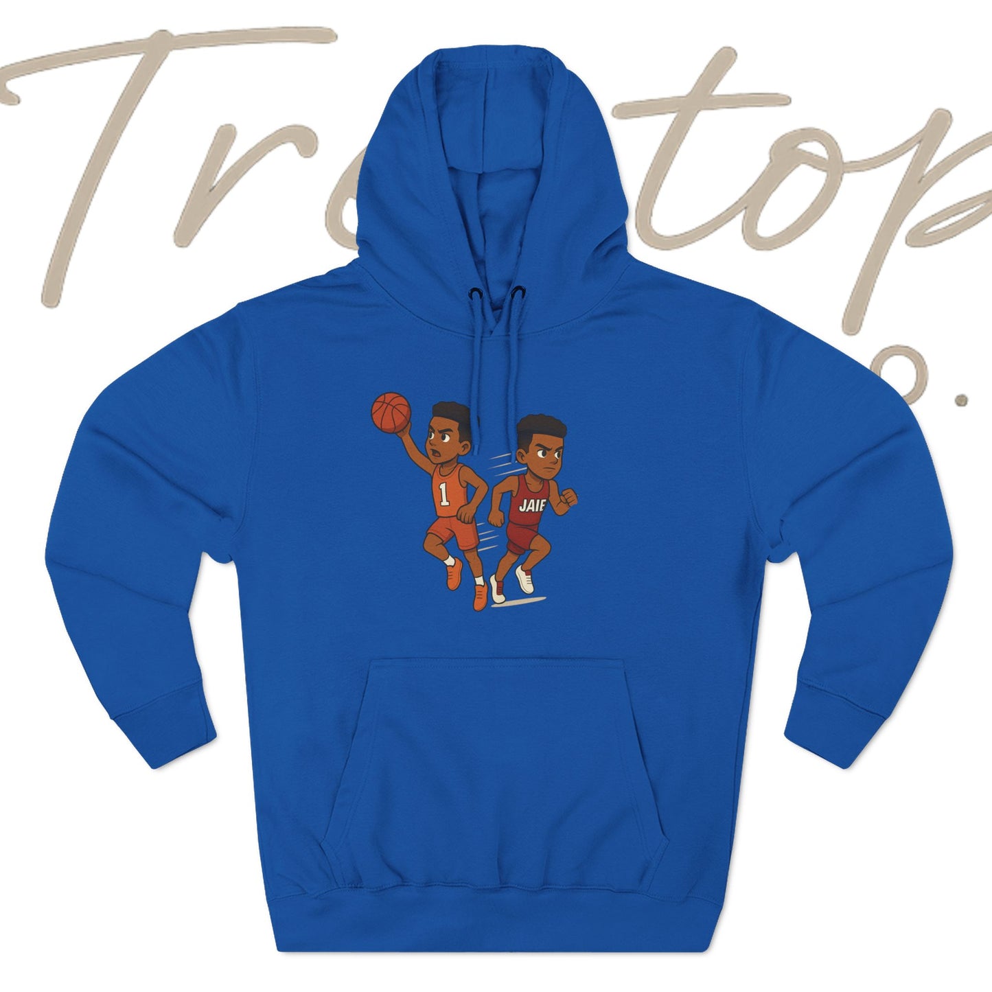 Fleece Hoodie - Treetop Multiverse 'BAYBEE JAIE' Cartoon Character Design