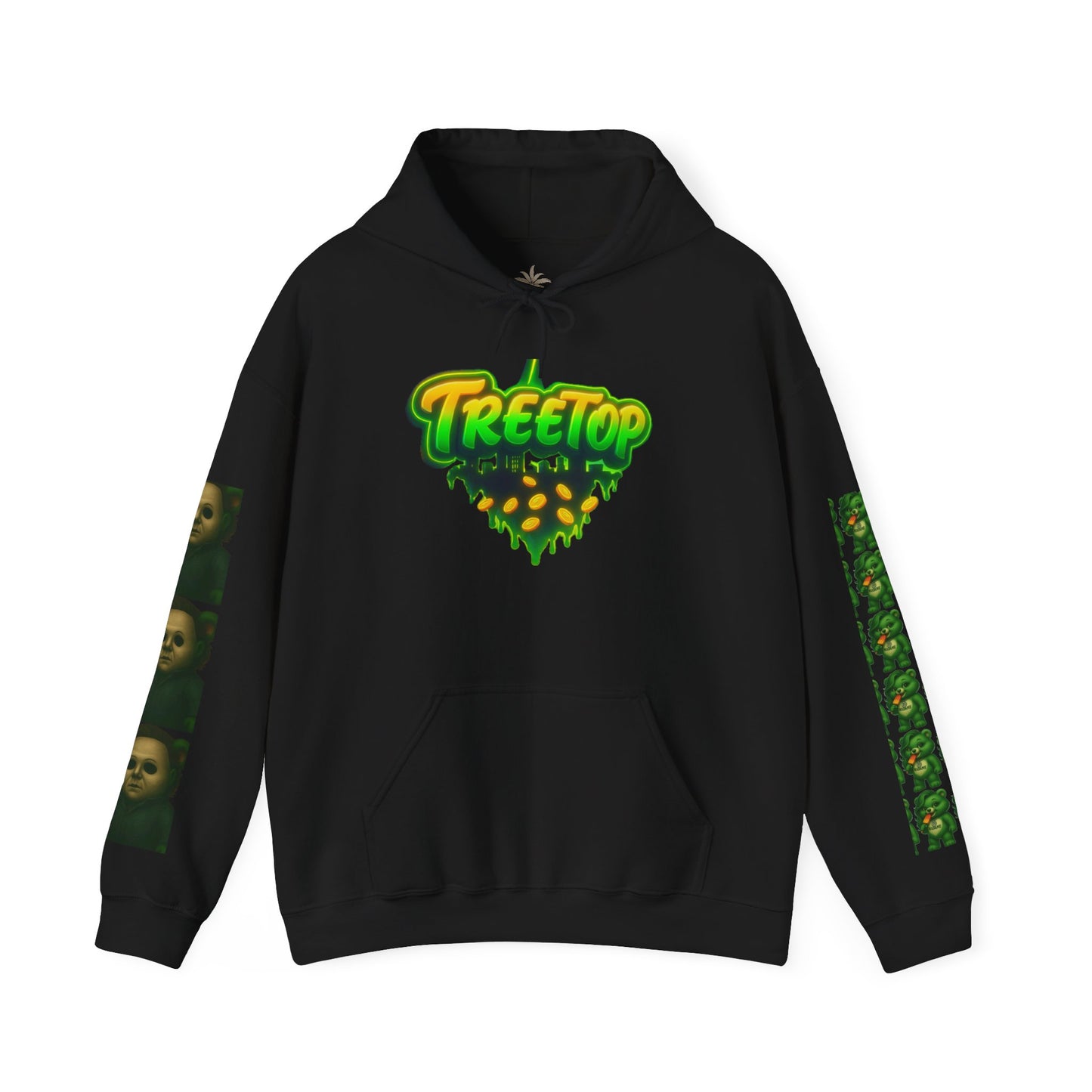Funktastic Boo Baby Treetop Hoodie, Cozy Casual Wear, Perfect for Autumn Gatherings, Gift for Tree Lovers, Fall Fashion, Streetwear