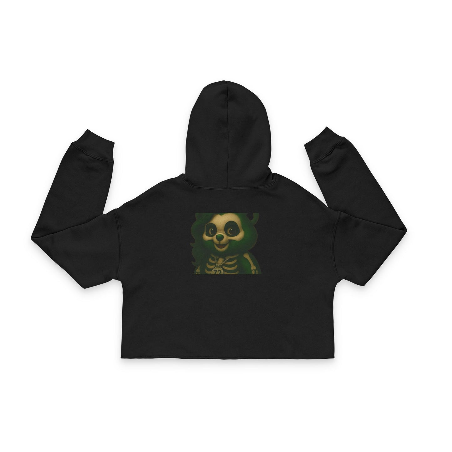 Spooky Women's Cropped Hoodie - Boo Baby Halloween Design