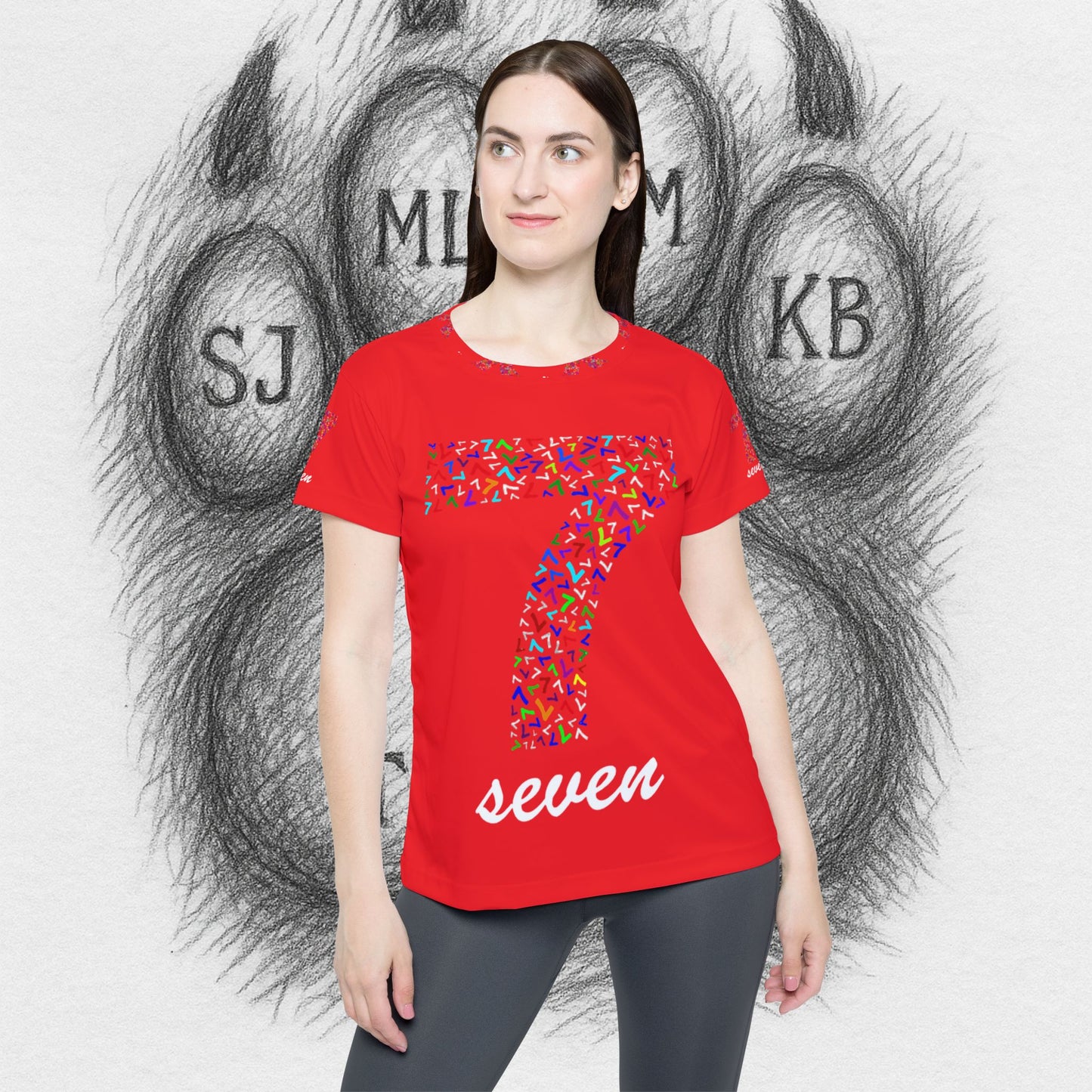 Treetop Fit  Women's Sports Jersey with Number 7 IIII