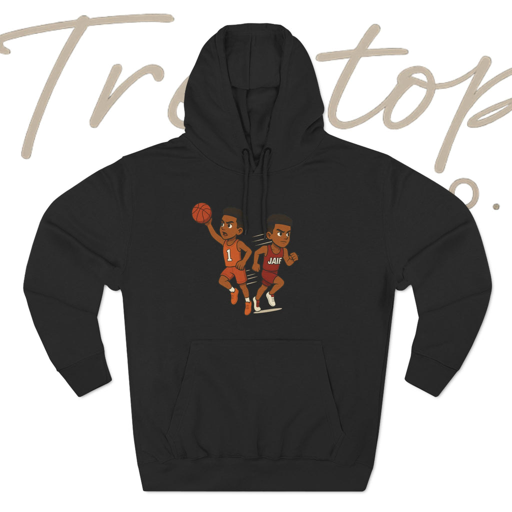 Fleece Hoodie - Treetop Multiverse 'BAYBEE JAIE' Cartoon Character Design