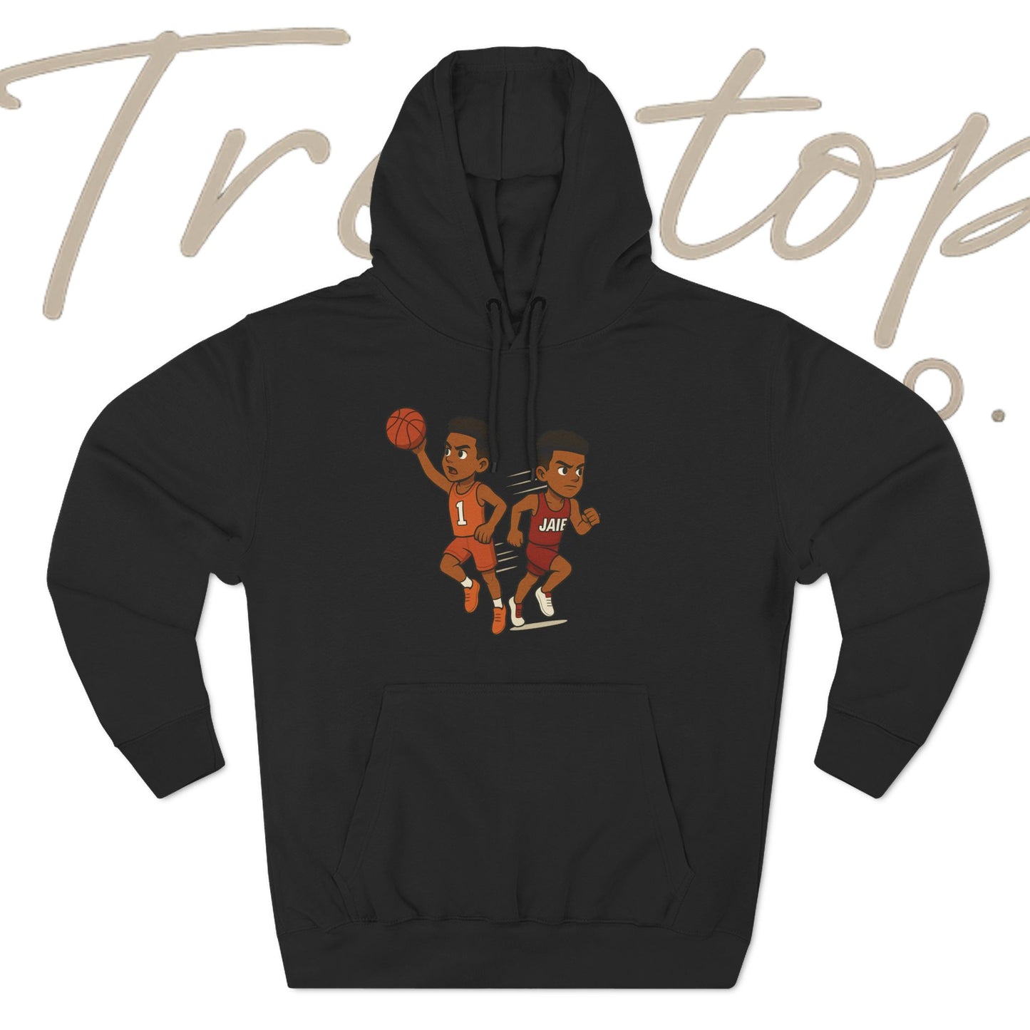Fleece Hoodie - Treetop Multiverse 'BAYBEE JAIE' Cartoon Character Design