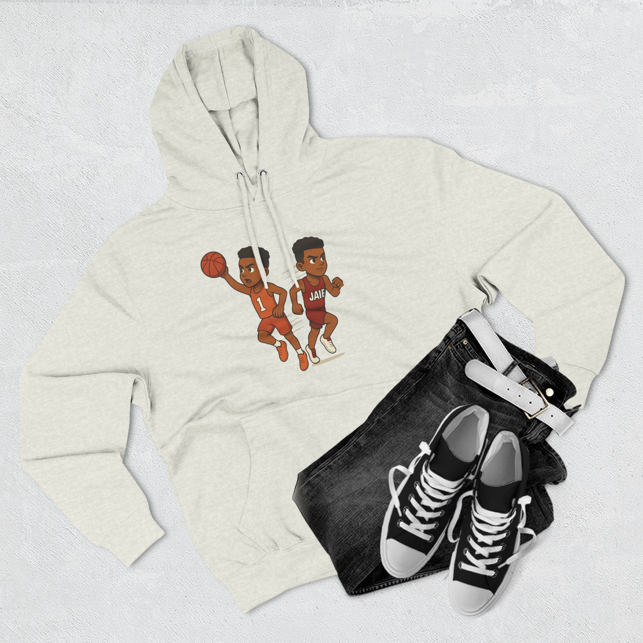 Fleece Hoodie - Treetop Multiverse 'BAYBEE JAIE' Cartoon Character Design