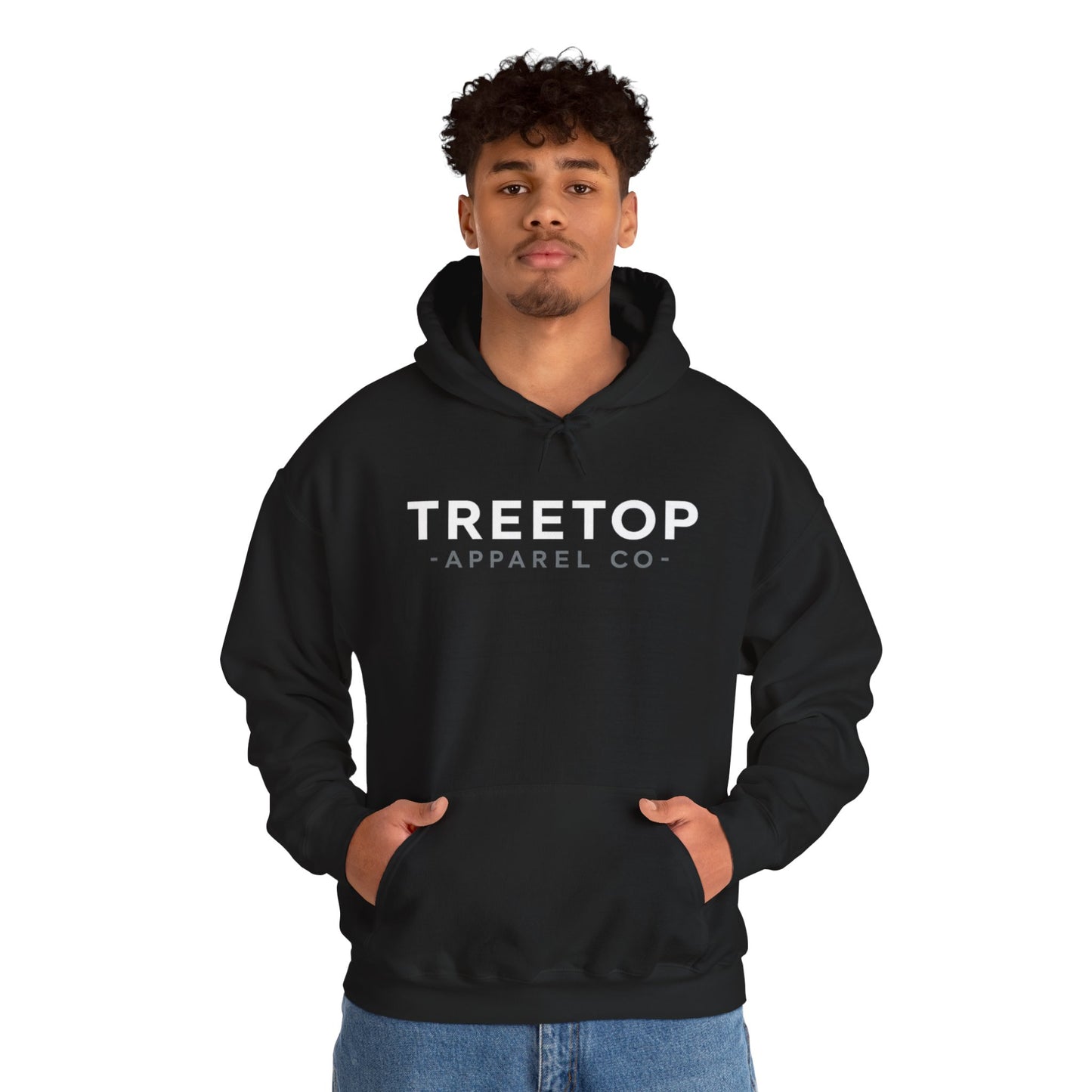 Treetop Apparel Co. Modern Hoodie — Logo with QR Back