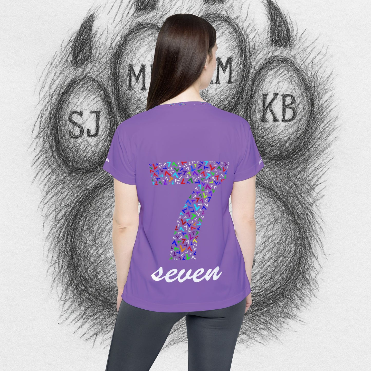 Treetop Fit  Women's Sports Jersey with Number 7 III