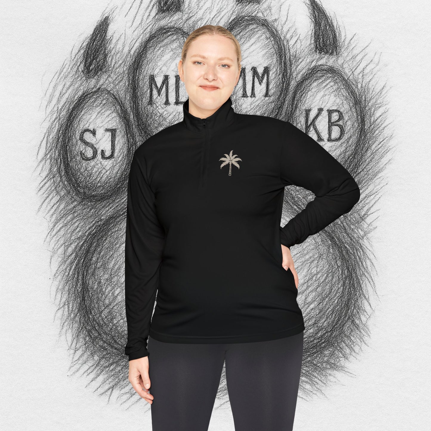 TreeTop Fit Number 7 Unisex Quarter-Zip Pullover III