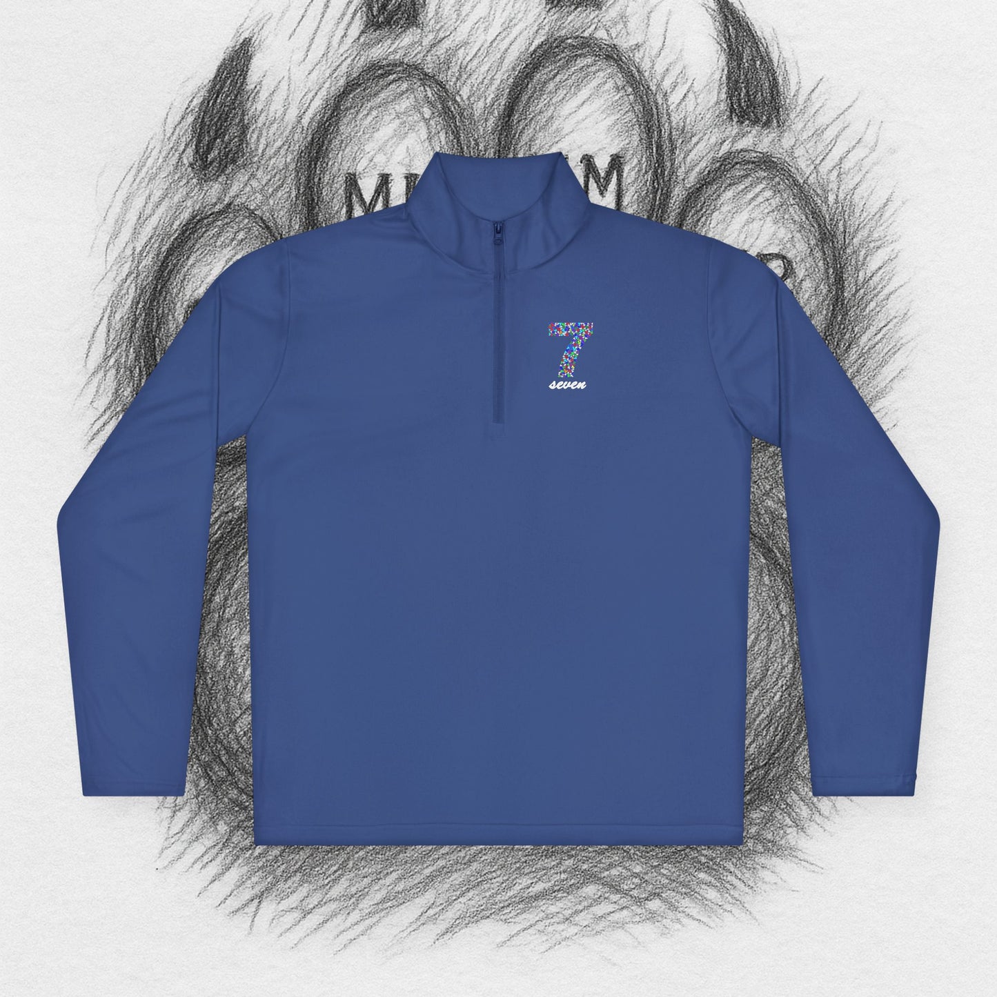 TreeTop Fit Number 7 Unisex Quarter-Zip Pullover