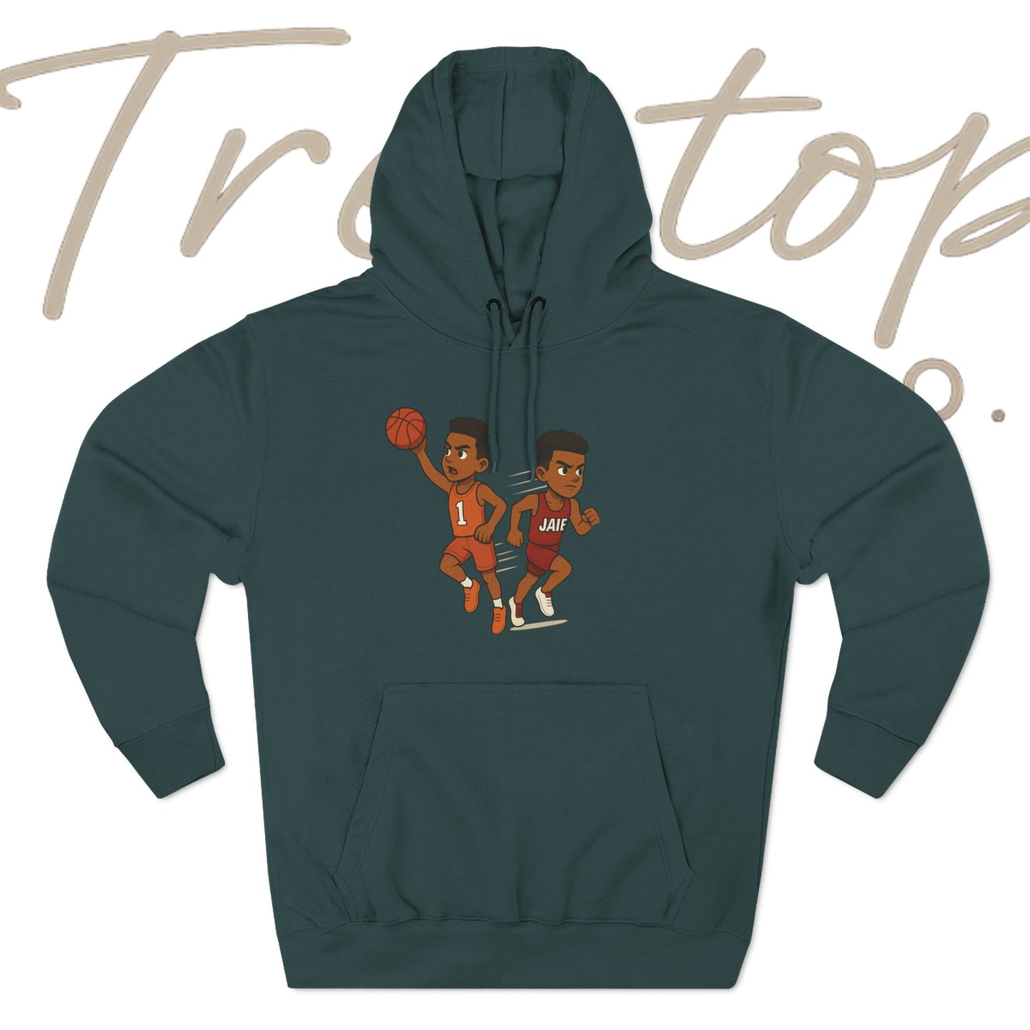Fleece Hoodie - Treetop Multiverse 'BAYBEE JAIE' Cartoon Character Design