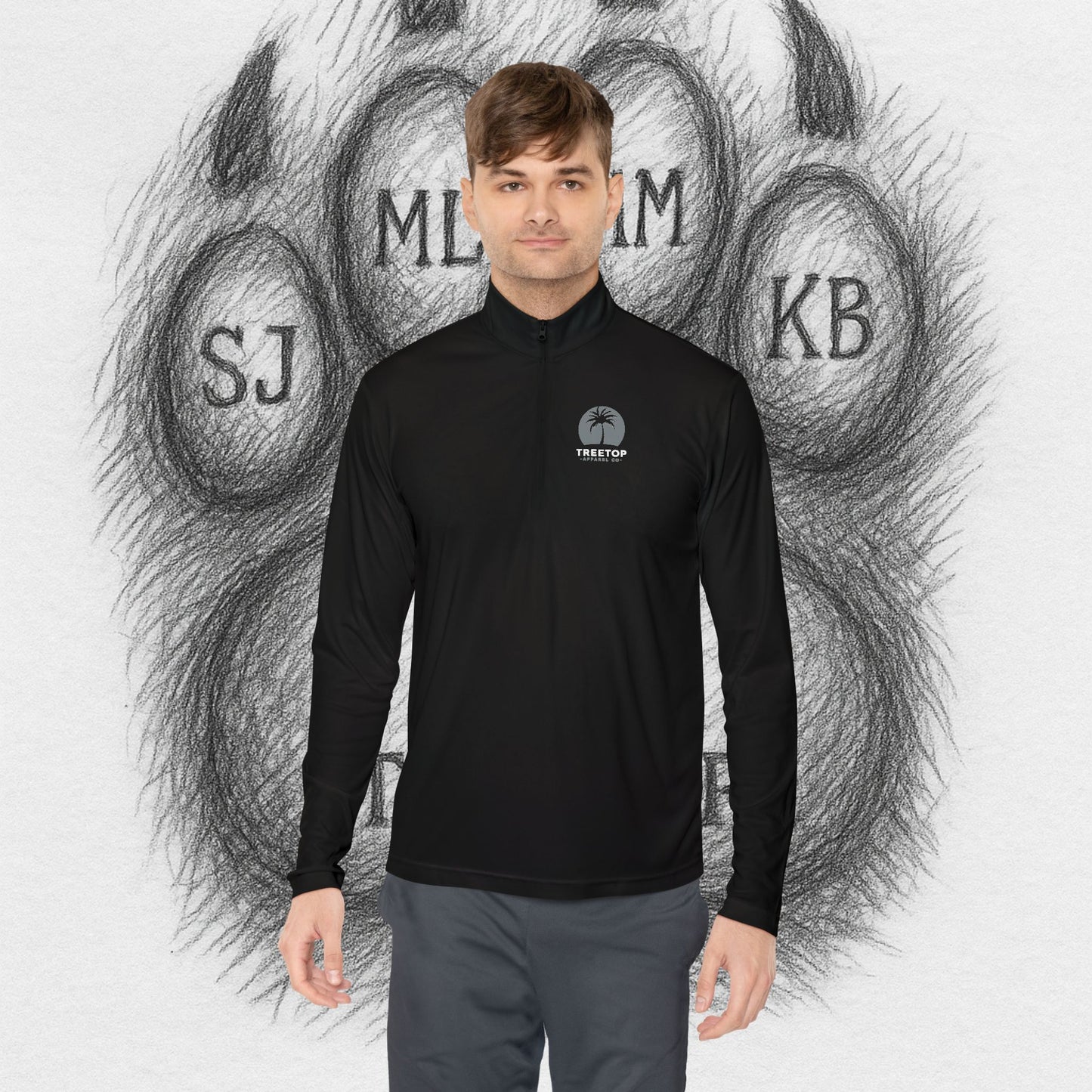 TreeTop Fit Number 7 Unisex Quarter-Zip Pullover II