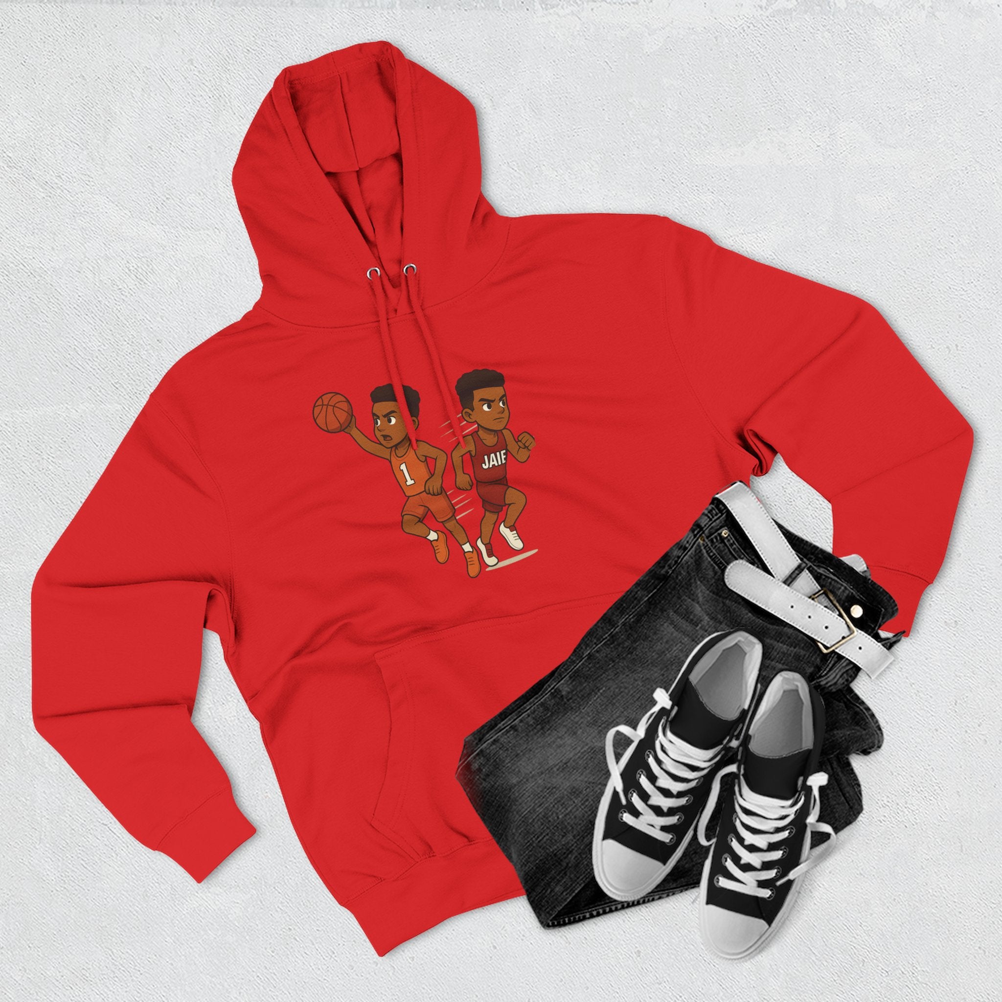 Fleece Hoodie - Treetop Multiverse 'BAYBEE JAIE' Cartoon Character Design