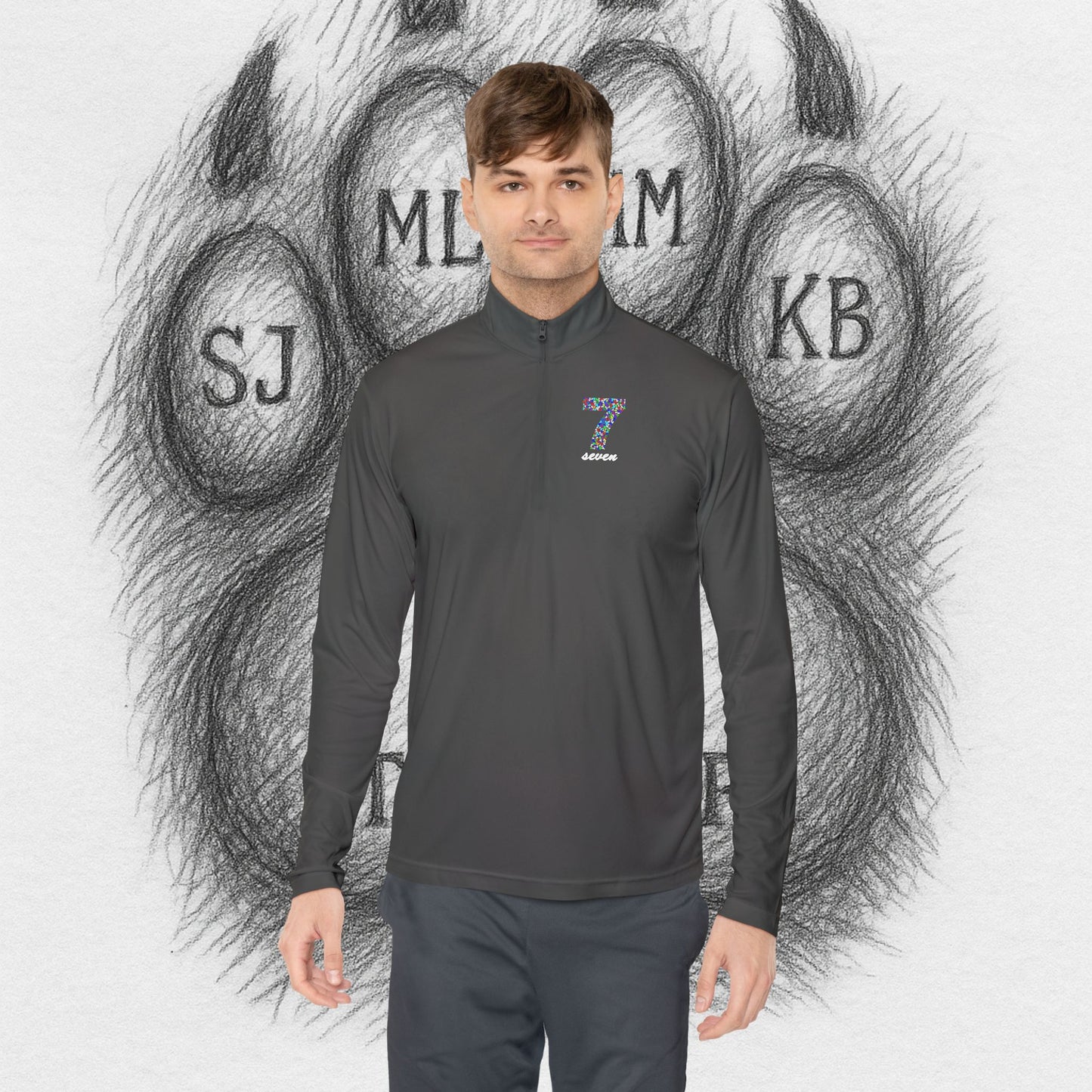 TreeTop Fit Number 7 Unisex Quarter-Zip Pullover