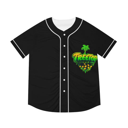Stylish Men's Baseball Jersey - Treetop Design for Sports Fans, Casual Wear, Gifting, Summer Outings, Team Events