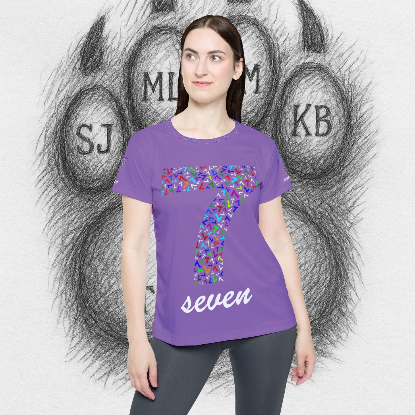 Treetop Fit  Women's Sports Jersey with Number 7 III