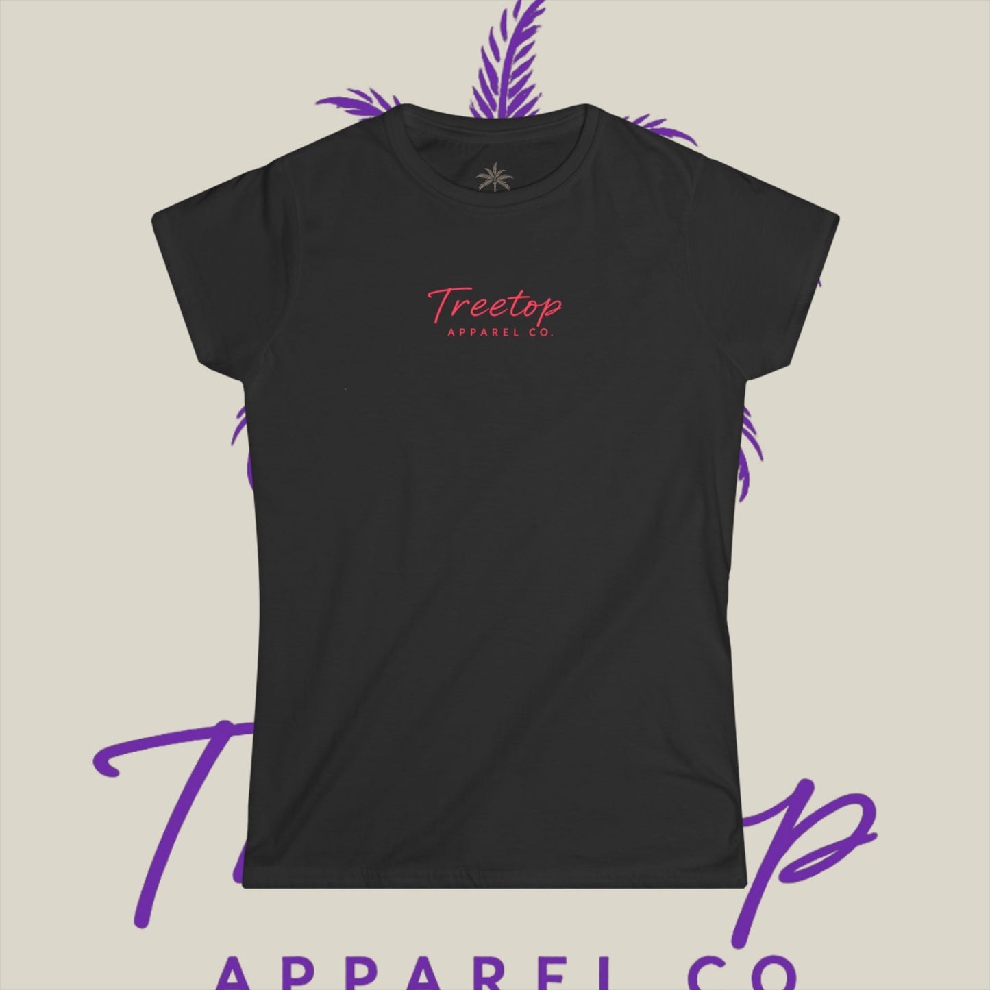 Women's Tee - TreeTop Classic Pink Logo Collection