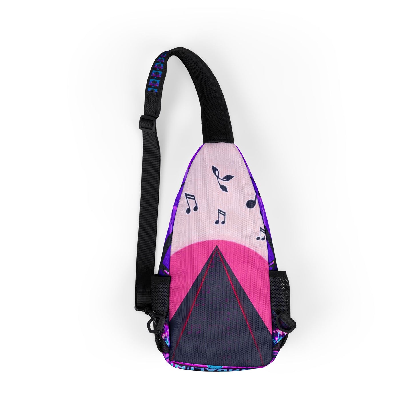 Kundalini Chest Bag, Vibrant Sling Backpack, Music Festival Accessory, Yoga Outing Companion, Boho Style Crossbody