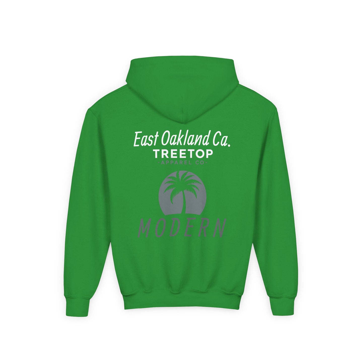 Modern Treetop Hoodie - East Oakland Ca Youth Hooded Sweatshirt