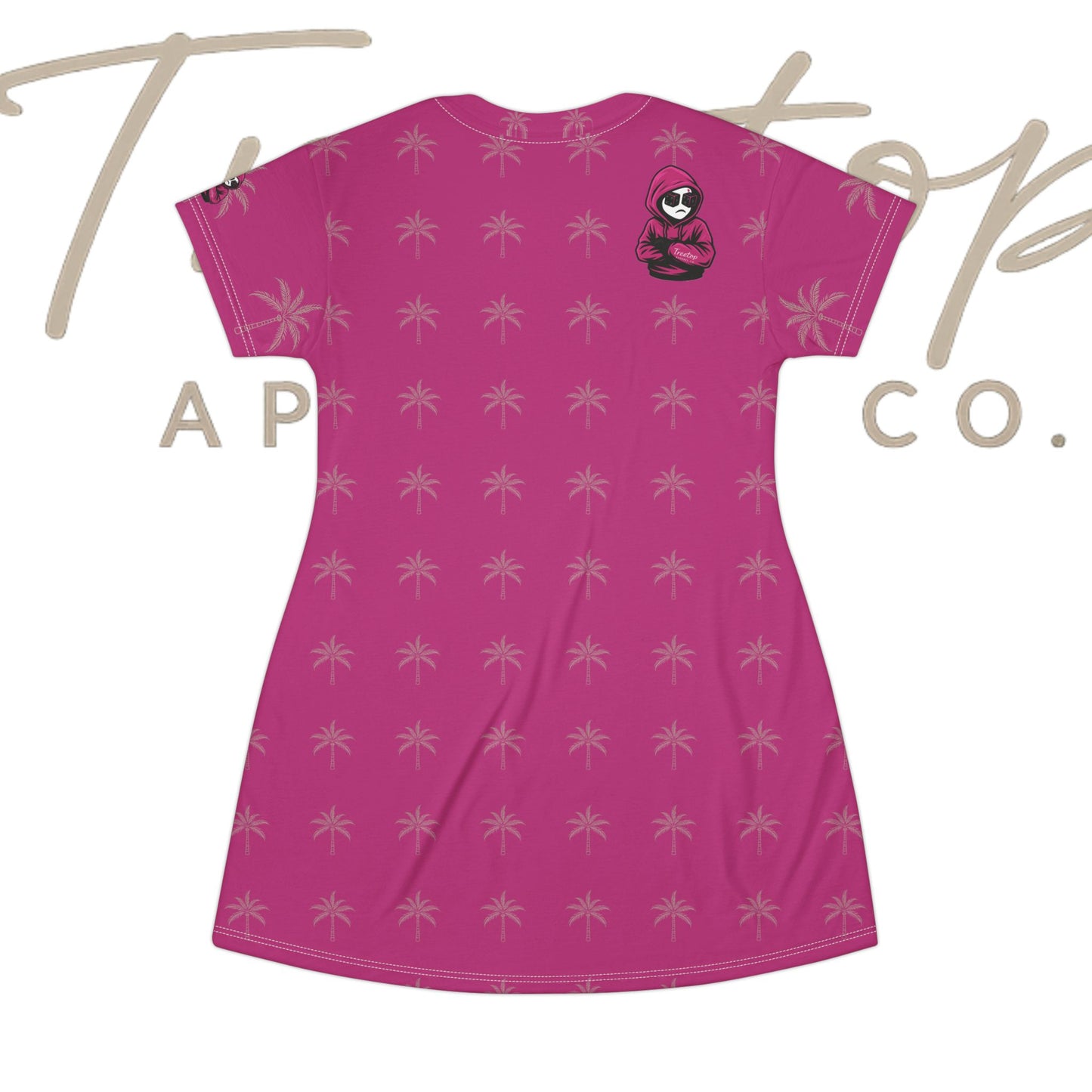 Pink Collection Fun T-Shirt Dress in Pink Only