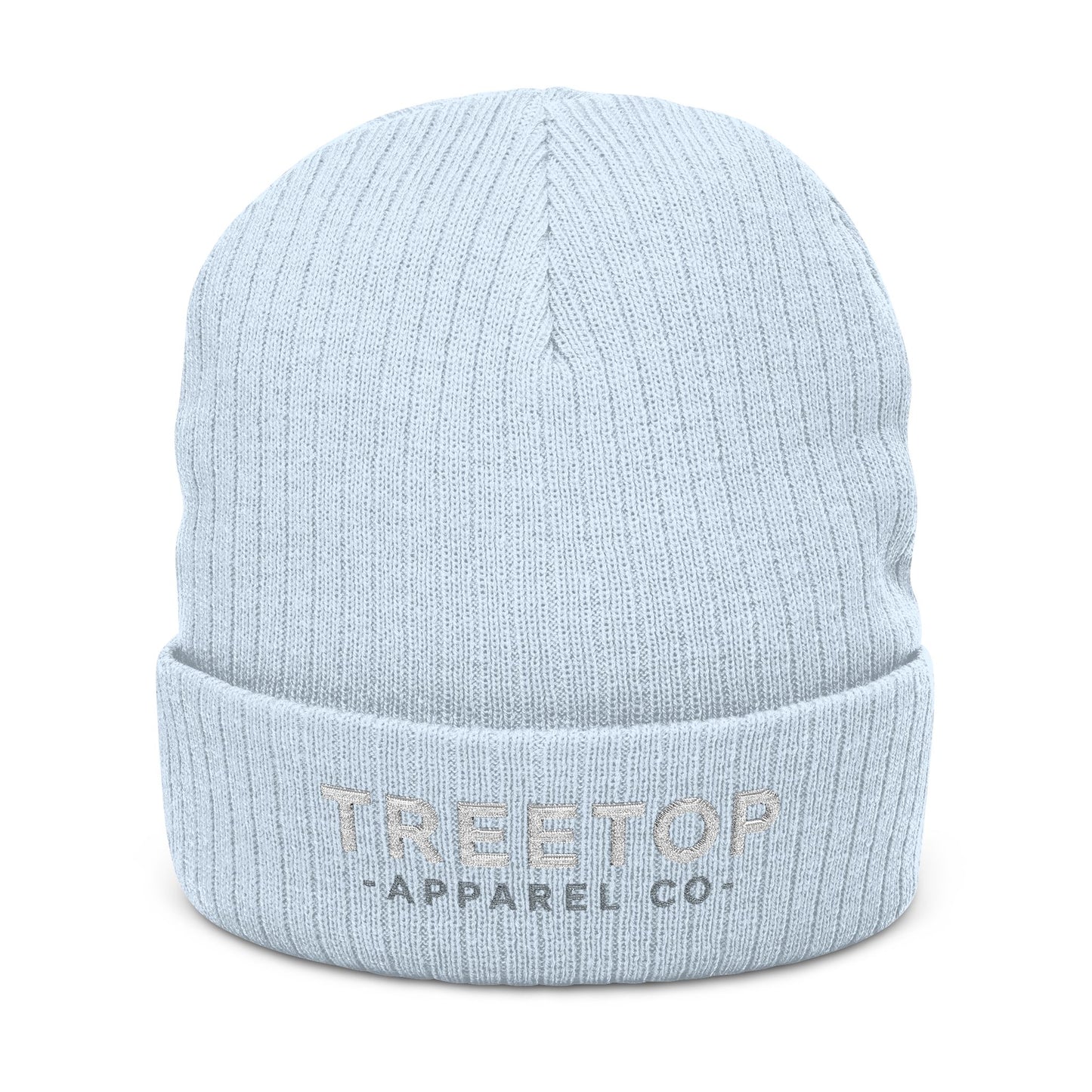 Embroidered Ribbed Knit Beanie - Treetop Apparel Co.
