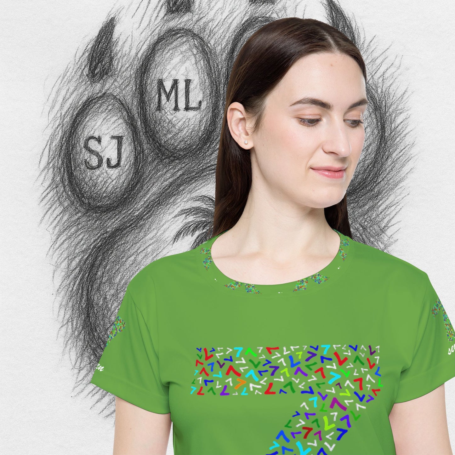 Treetop Fit  Women's Sports Jersey with Number 7 II