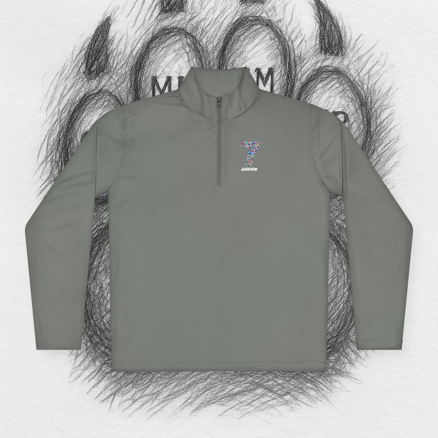 TreeTop Fit Number 7 Unisex Quarter-Zip Pullover