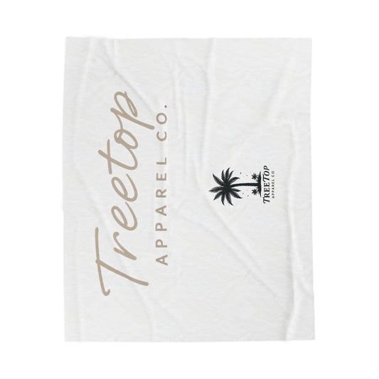 Treetop Iconic Logo Velveteen Plush Blanket