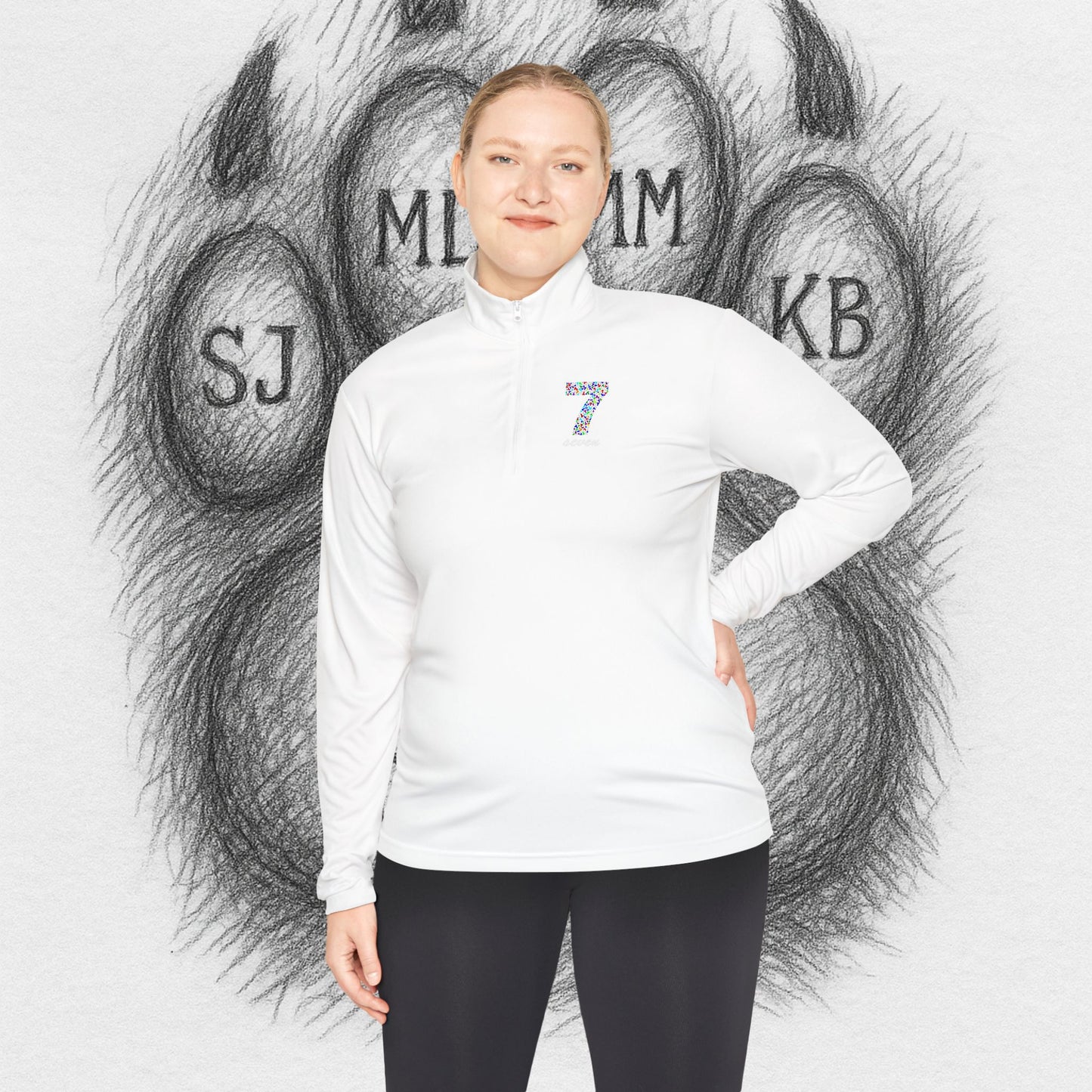 TreeTop Fit Number 7 Unisex Quarter-Zip Pullover