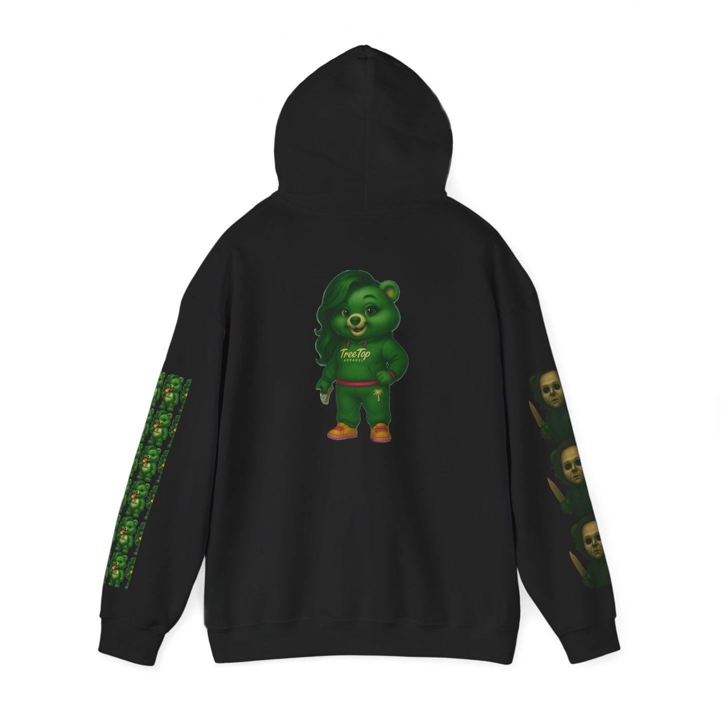 Funktastic Boo Baby Treetop Hoodie, Cozy Casual Wear, Perfect for Autumn Gatherings, Gift for Tree Lovers, Fall Fashion, Streetwear