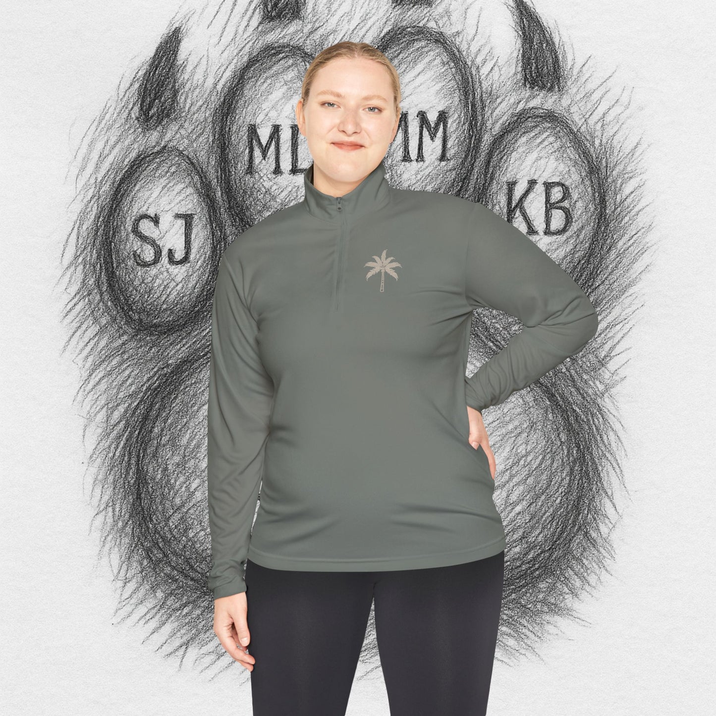 TreeTop Fit Number 7 Unisex Quarter-Zip Pullover III