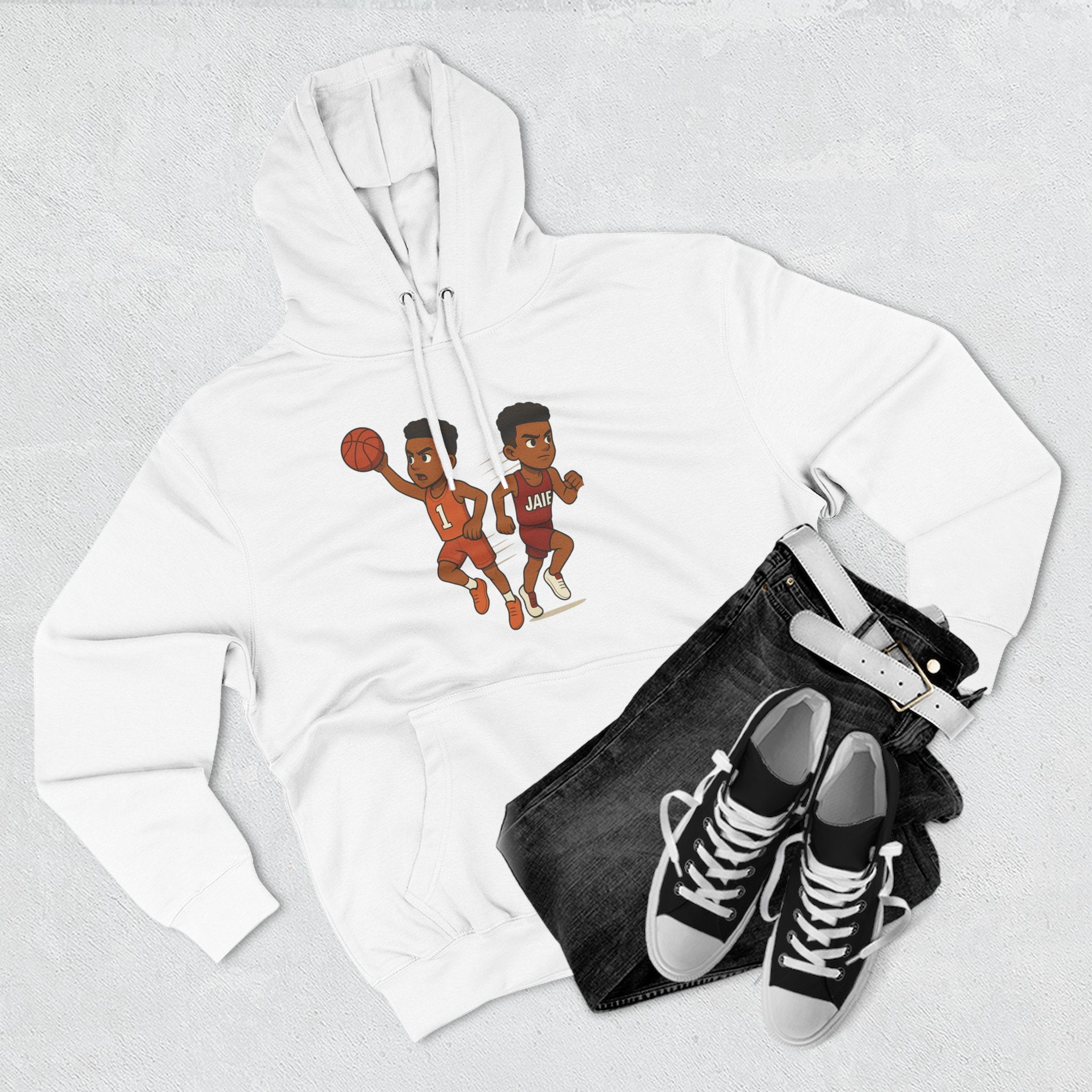Fleece Hoodie - Treetop Multiverse 'BAYBEE JAIE' Cartoon Character Design