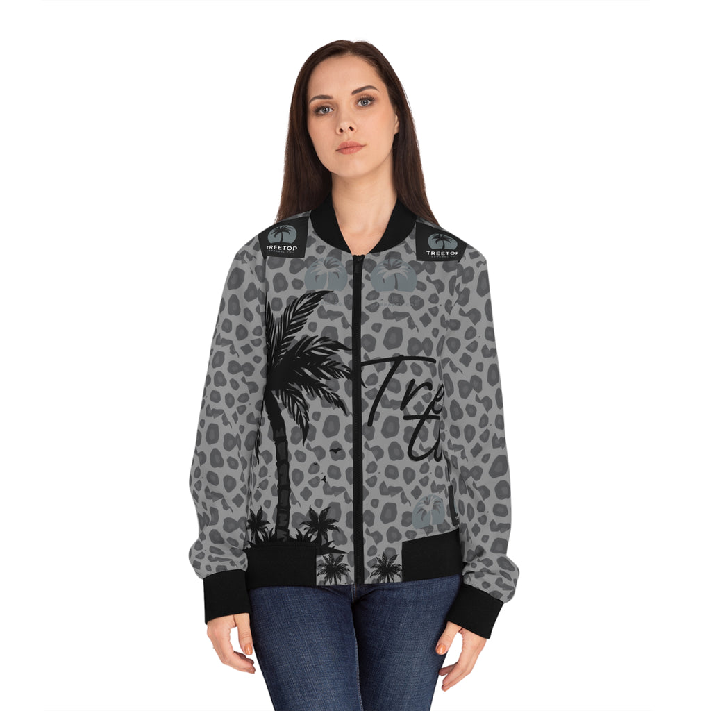 Women’s Bomber Jacket — Treetop Bay Yummy I