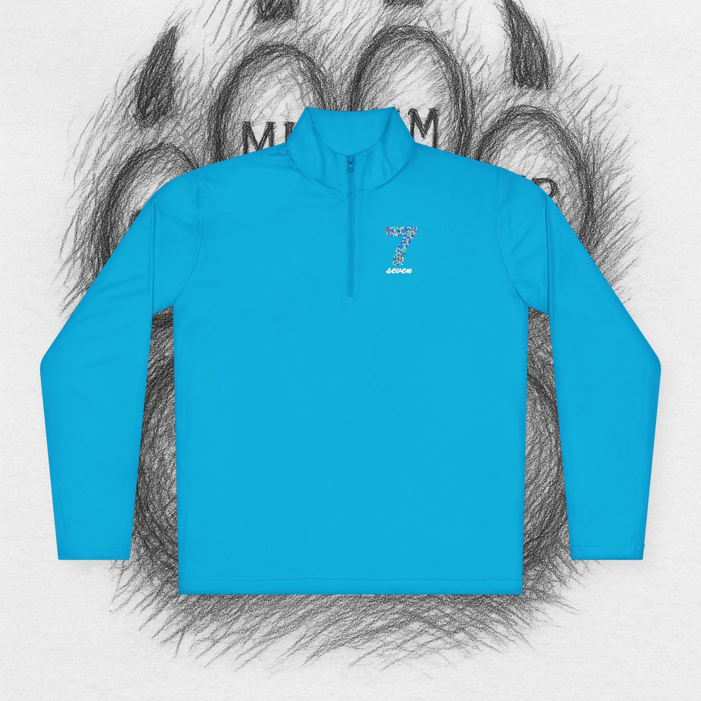TreeTop Fit Number 7 Unisex Quarter-Zip Pullover