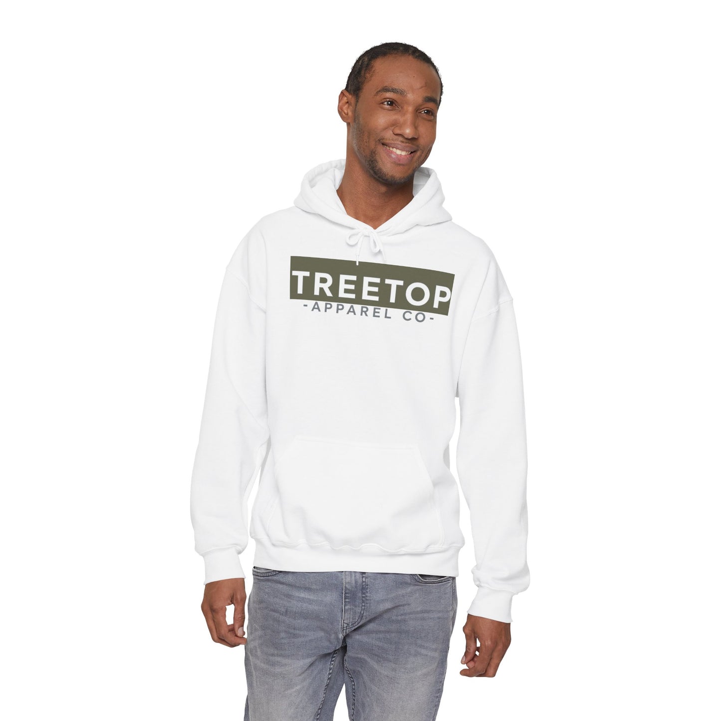 Treetop Apparel Co. Modern Hoodie — Logo with QR Back