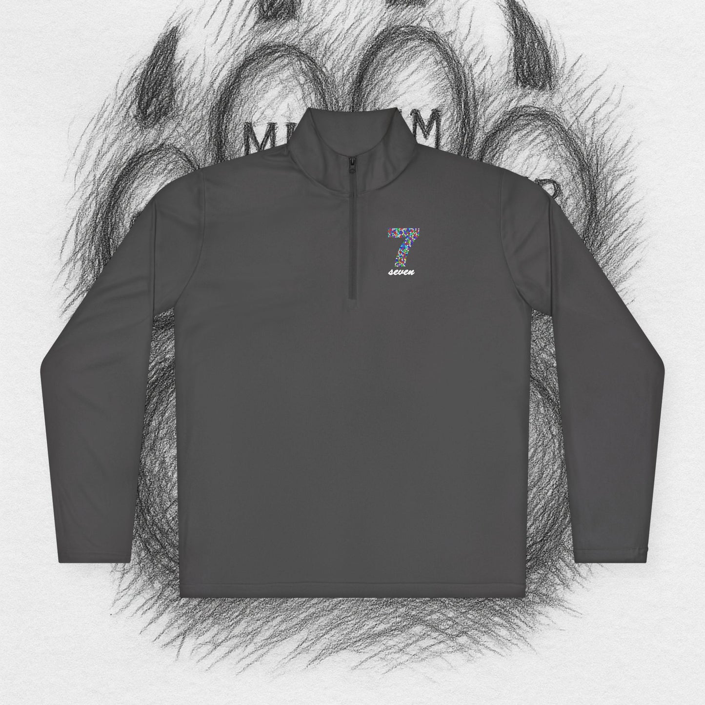 TreeTop Fit Number 7 Unisex Quarter-Zip Pullover