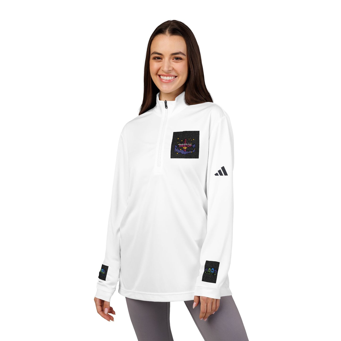 Stylish Quarter-Zip Pullover, Athletic Pullover, Casual Sportswear, Embroidered Top, Gift for Sports Lovers