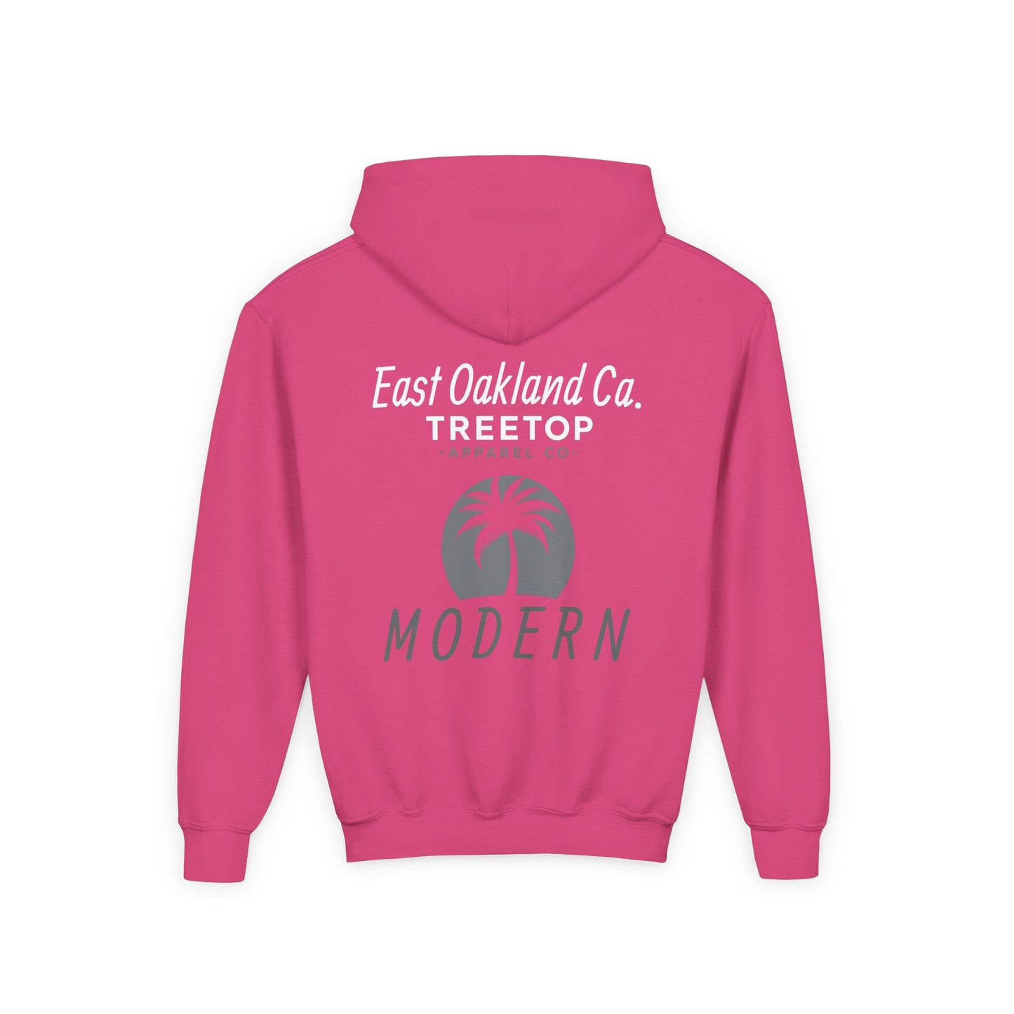Modern Treetop Hoodie - East Oakland Ca Youth Hooded Sweatshirt