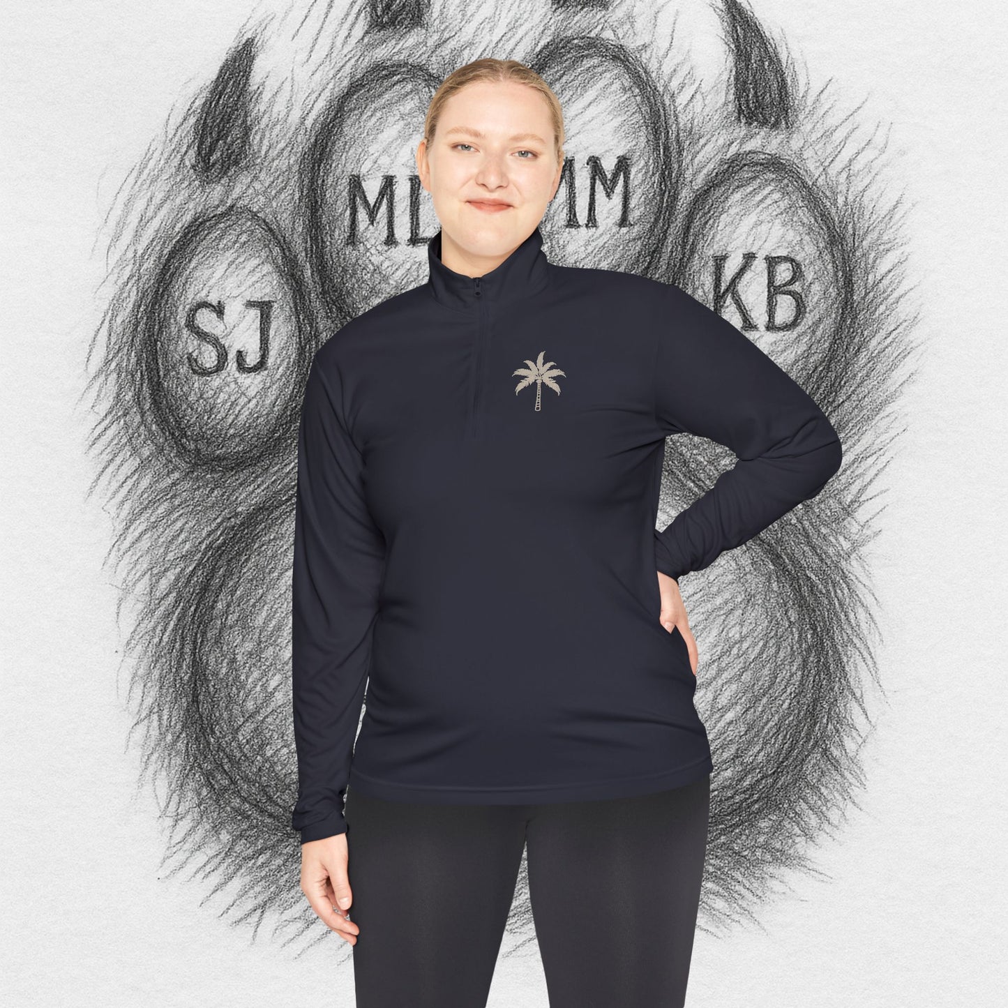 TreeTop Fit Number 7 Unisex Quarter-Zip Pullover III